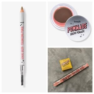 New! Benefit powmade brow pomade gimme brow pencil warm-black brown 27624